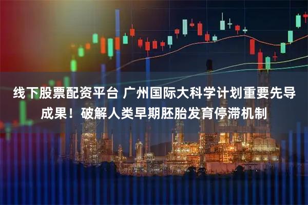 线下股票配资平台 广州国际大科学计划重要先导成果！破解人类早期胚胎发育停滞机制